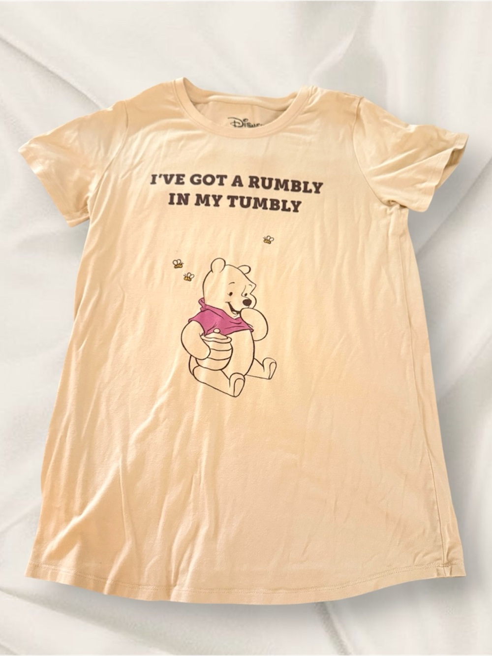 Disney Peach Winnie the Pooh Short Sleeve Sleep Tee